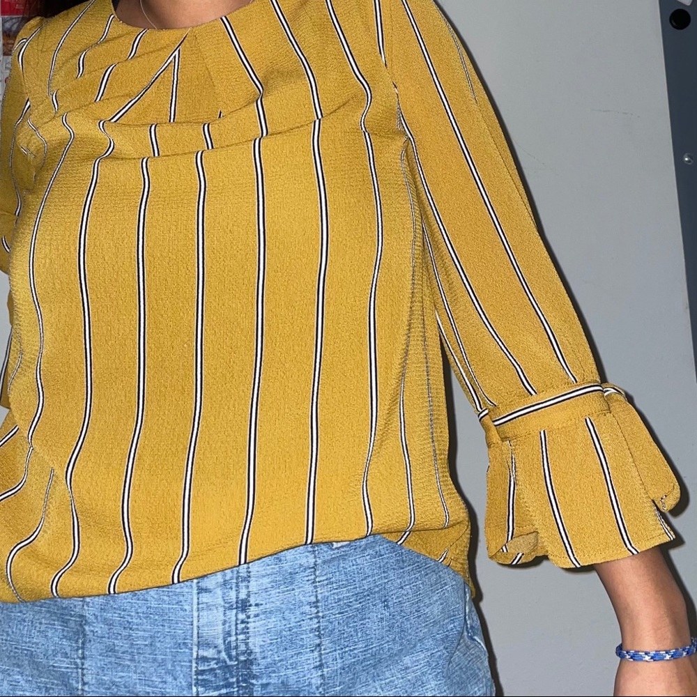 MUSTARD YELLOW BLOUSE